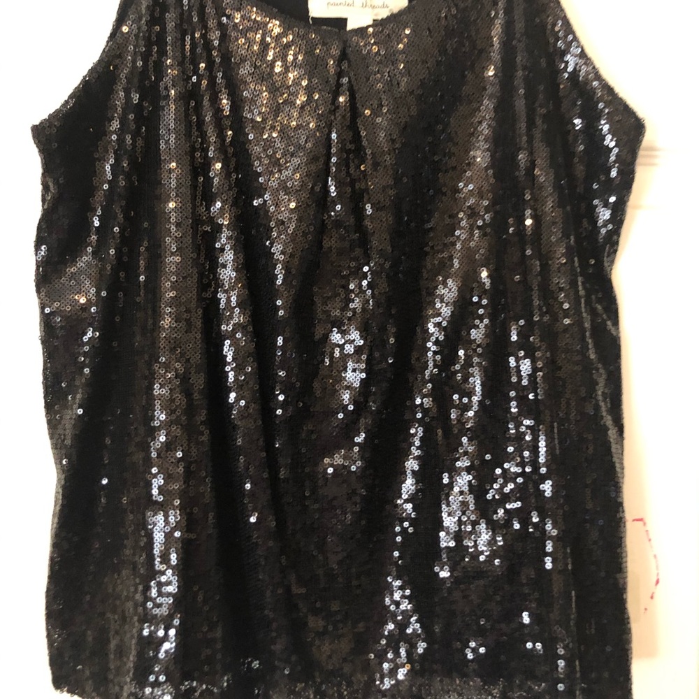 Black sequin cami